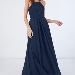 Azazie Dark Navy Ginger Bridesmaid Dress